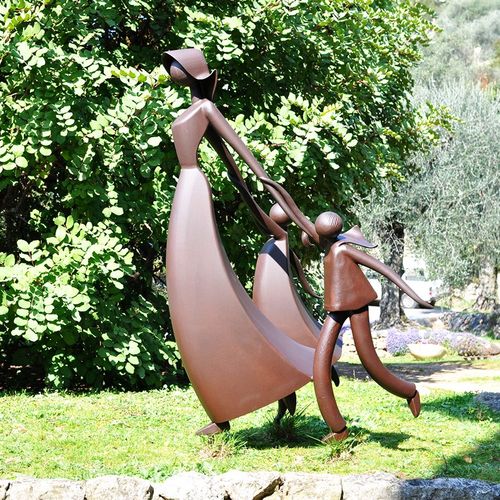 抽象艺术女孩雕塑不锈钢铁艺雕塑园林景观雕塑摆件雕塑定制厂家