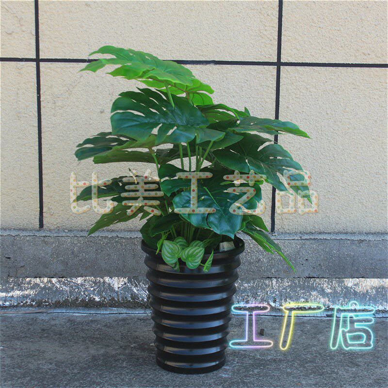 仿真植物绿植滴水观音红掌假树花草绿色环保/大客厅办公室酒店家