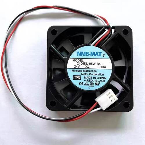 NMB 2406KL-05W-B59 6015 24V 变频器数控机床发那科专用风扇