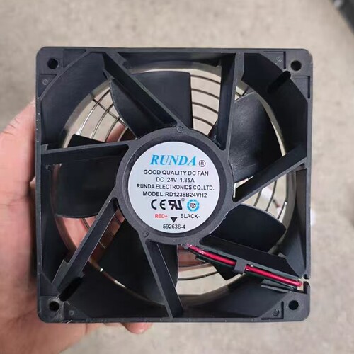 RUNDA RD1238B24VH2 DC24V 1.85A 12038电焊机大风量散热风扇