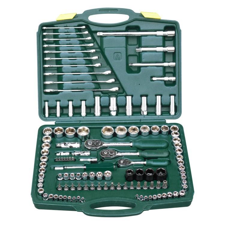 胜达工具 120件套筒工具套装 机修汽修套筒扳手 五金组套