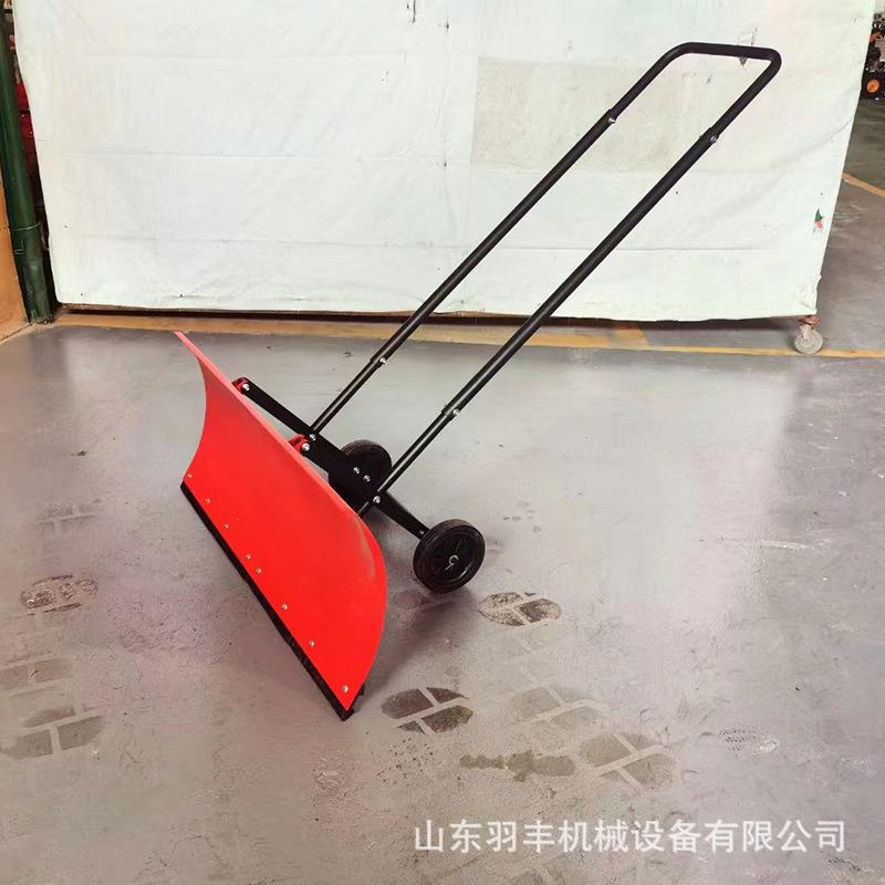 推雪铲全钢铲子手推式扫雪除雪机便携除雪板轮式玉米稻谷铲扫雪机