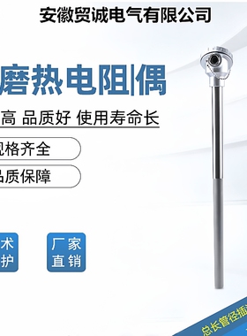 贸诚仪表铠装热电偶 WRNK2-221 K分度 L=1650 1Cr18Ni9Ti