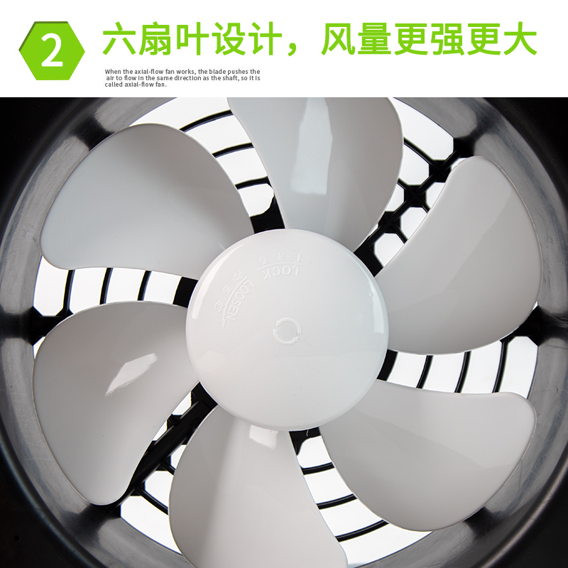 天花排气扇卫生间12寸吸顶直排式换气扇静音吊顶排风扇抽风通风器