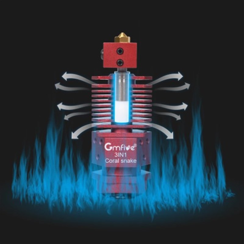 3D打印机配件 三进一出 3in1 广告发光字机器 三色打印挤出头