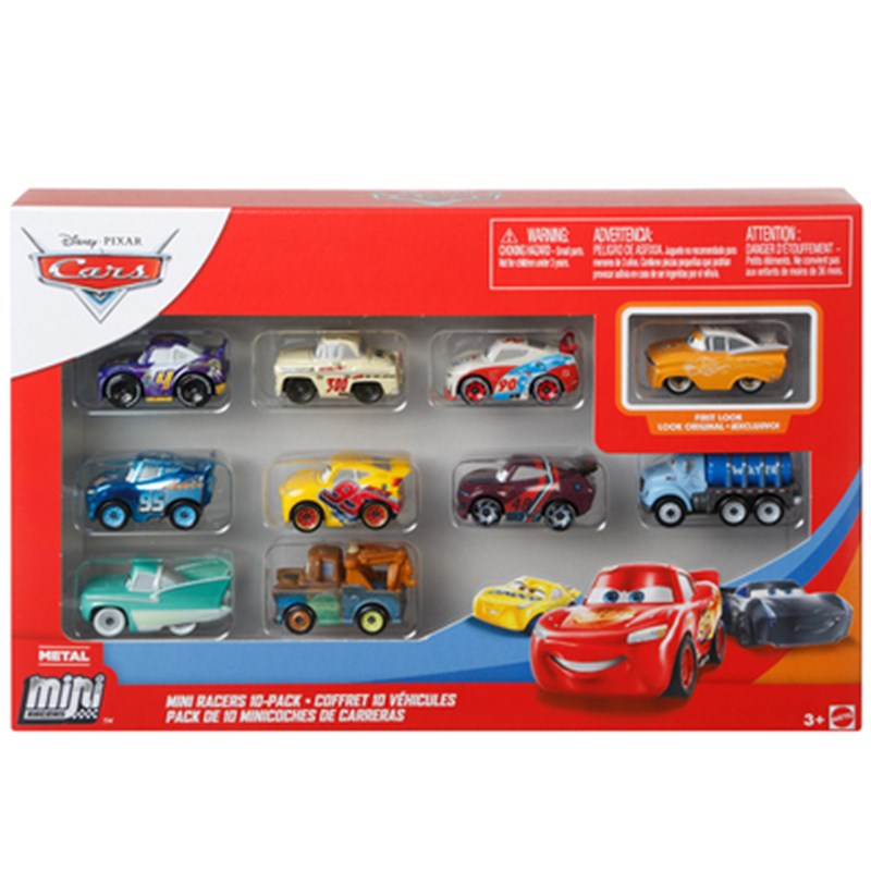 赛车总动员迷你小车10辆装FLG72及20款套装汽车总动员合金车