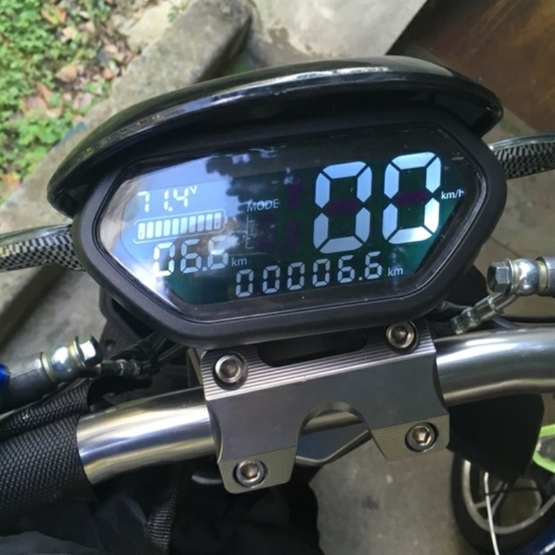 小牛小龟祖玛电动车库仑计改装液晶仪表外置电动车仪表速度电压表