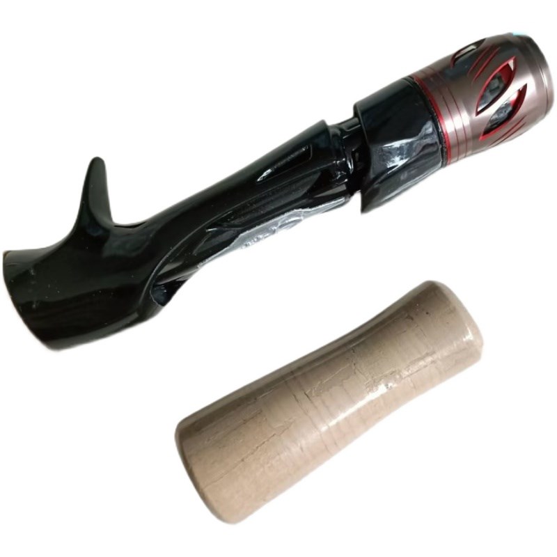 DIY路亚竿4A纯软木轮座手柄套装直柄枪柄路亚竿海竿套装