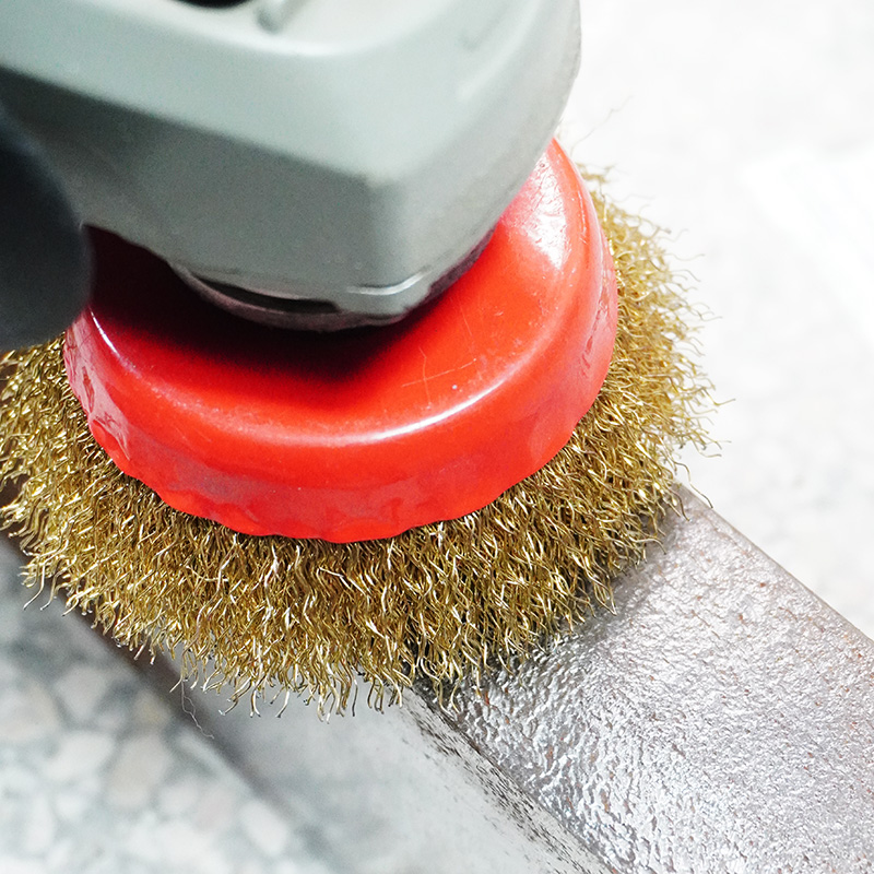 钢丝刷钢丝轮打磨除锈抛光角磨机电动碗型100角磨机打磨轮