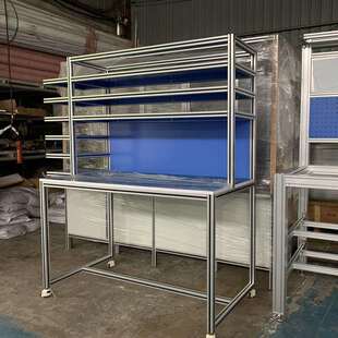 铝型材机器人围栏工业防弧光屏铝合金防护罩车间隔断铝材仓库护栏