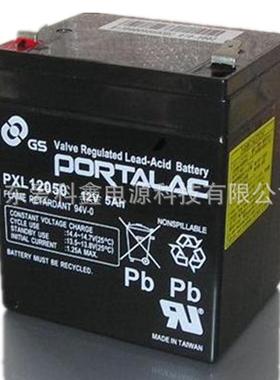 PORTALAC蓄电池PXL12050 铅酸免维护12v5ah 仪器蓄电池
