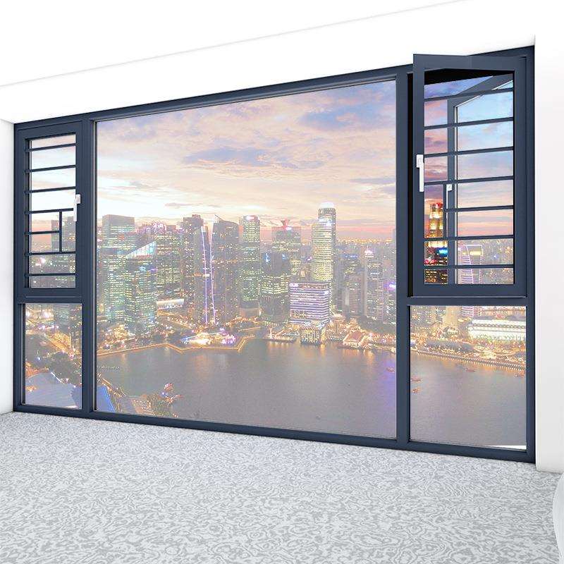 断桥铝门窗隔音隔热别墅高端铝合金门窗自建房封窗封阳台玻璃窗户