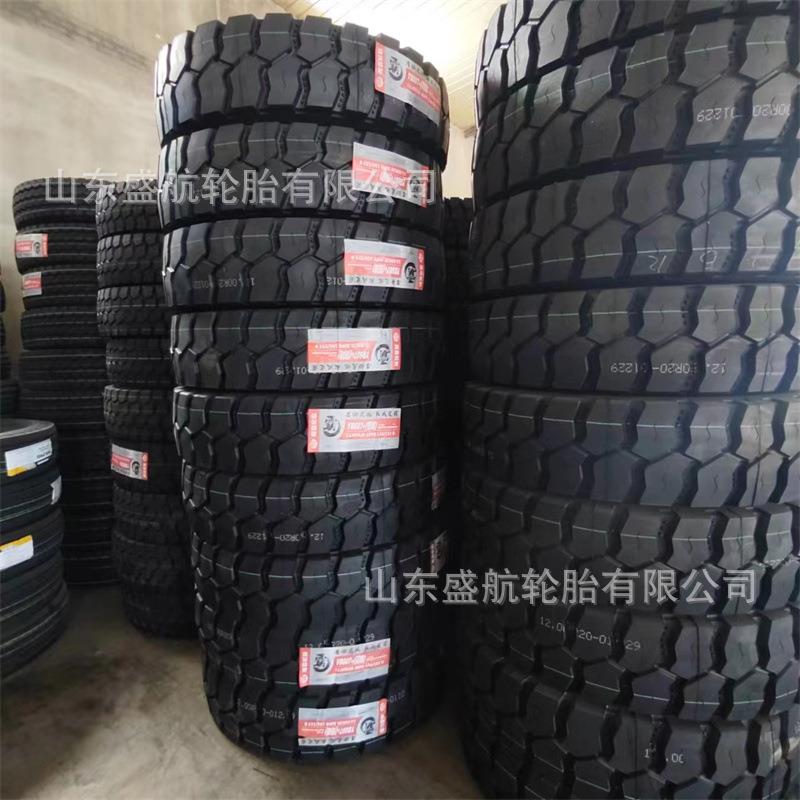 矿山专用自卸车防爆轮胎12.00R20 YB607+花纹抗载卡车轮胎1200R20