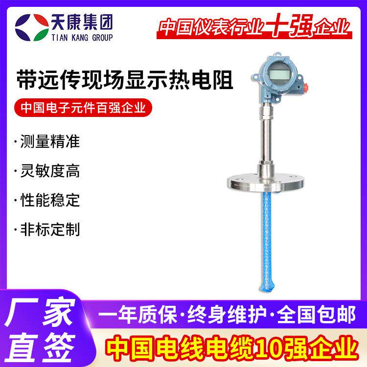 天康集团带远传现场显示热电阻/偶铂热电阻带装配式高温热电偶