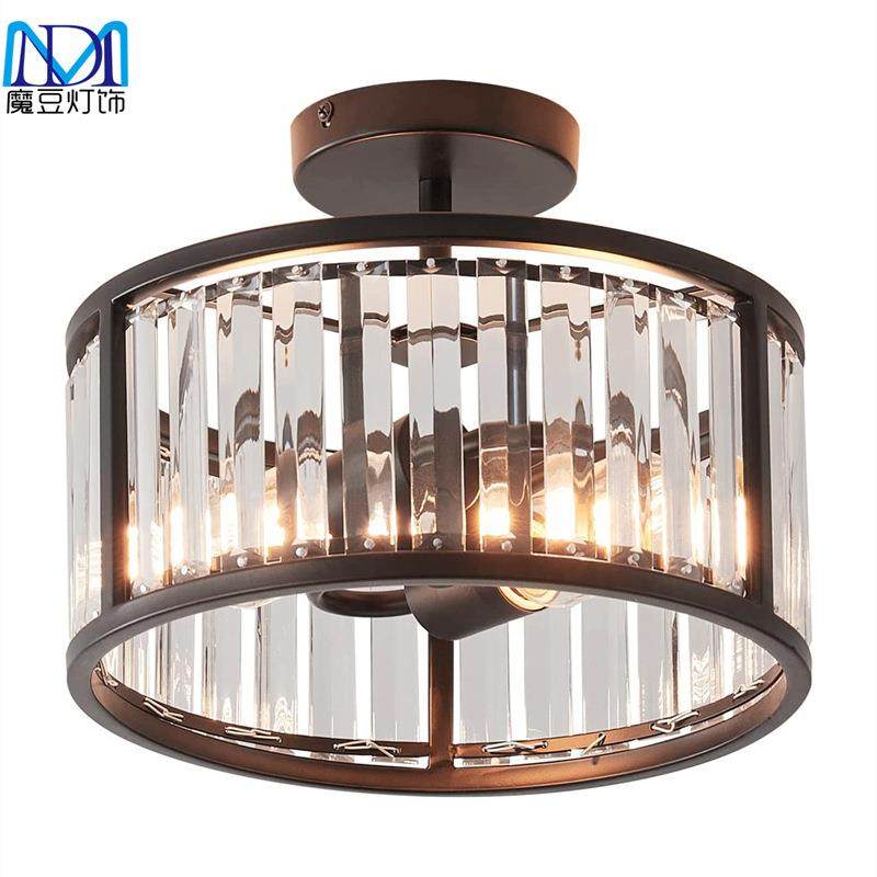 跨境天花板水晶吸顶灯 2头黑色圆形厨房走廊卧室餐厅过道玄关灯具,玩具/童车/益智/积木/模型,毛绒/玩偶/公仔/布艺类玩具,淘宝优惠券,粉丝福利购,淘宝优惠卷