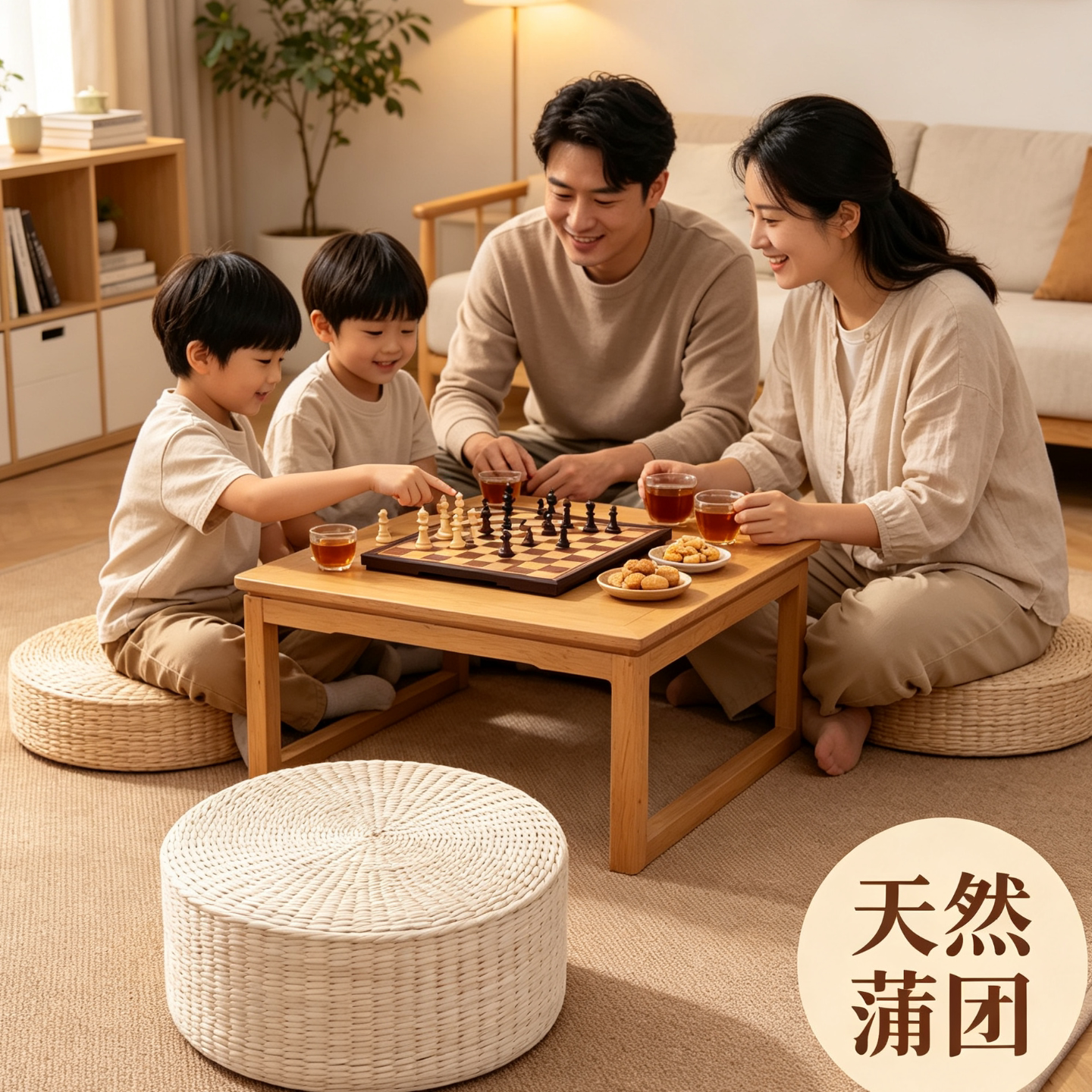 日式草编蒲团跪拜冥想禅修垫坐垫