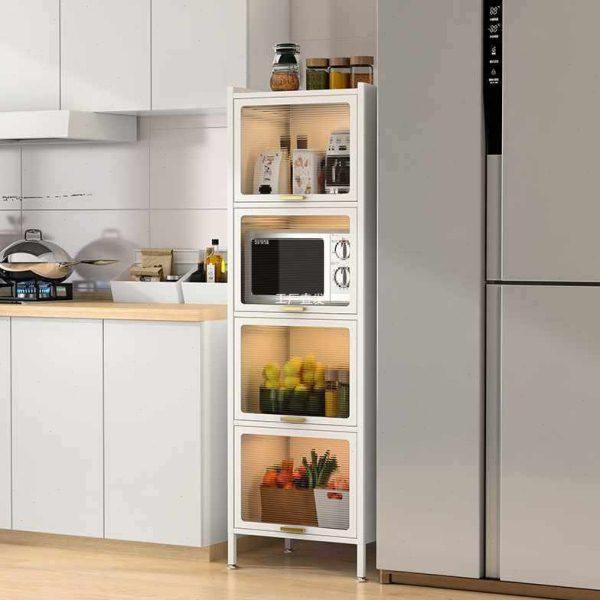 厨房置物架带门夹缝落地置物柜餐边柜碟盘电器调味料缝隙收i,厨房/烹饪用具,厨房抽屉置物架,淘宝优惠券,粉丝福利购,淘宝优惠卷