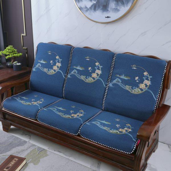 防滑加厚高密度海绵沙发坐垫带靠背拆洗红实木家具老中式四季通用,居家布艺,沙发垫,淘宝优惠券,粉丝福利购,淘宝优惠卷