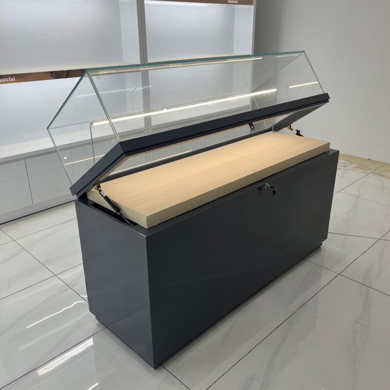 博物馆展览柜文物展示柜珠宝首饰玉器玻璃柜古董液压商场实木展柜