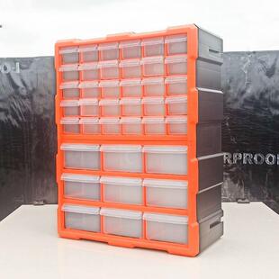 零件盒工具收纳电工抽屉式收纳盒五层配件多格多层电子工具箱凉压