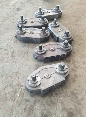 改装变速箱总成 连云港旋耕机配件齿轮箱384中心距侧边箱 3孔直箱