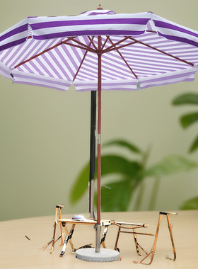 中柱木伞条纹户外庭院伞遮阳伞太阳伞露台花园咖啡厅奶茶店大号伞