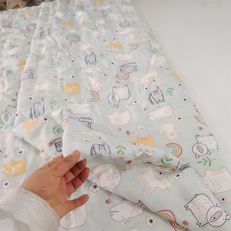 人造棉婴儿纯手工棉花被子包被棉绸抱被隔尿垫小褥子婴儿床垫薄款