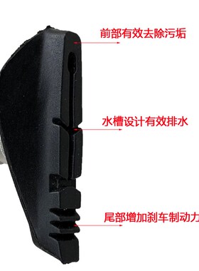 永杰BADINE公路自行车夹器通用刹车皮C夹闸皮刹车胶骑行配件463