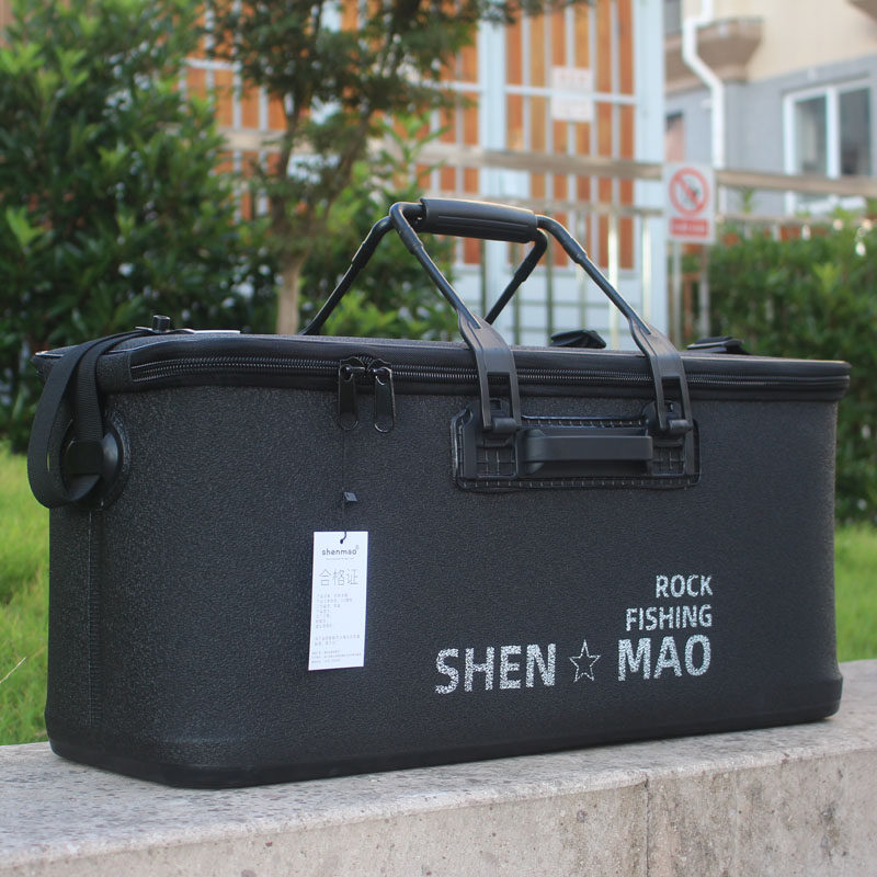 神猫加长形钓鱼桶黄鳝桶海竿包不压扁加厚EVA养鱼水桶渔具收纳箱