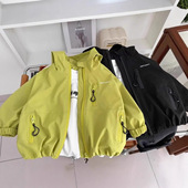 儿童春装 男女童冲锋衣宝宝春秋外套夹克连帽休闲上衣 风衣2025新款