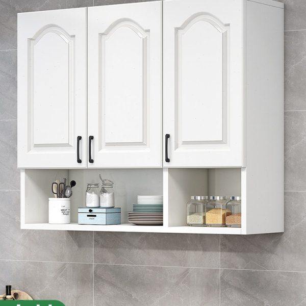 新疆包邮厨房吊柜定制墙壁柜墙上置物柜轻奢阳台柜子卫生间顶柜浴