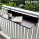 户外茶桌 多功能悬挂 阳台休闲桌折叠 吧台桌家用 阳台栏杆挂桌