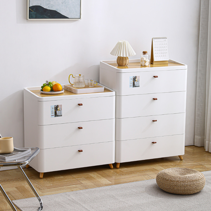 星优抽屉式收纳柜家用多层客厅置物E柜卧室床头柜免安装加厚储物