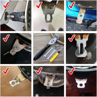 炒锅把手手柄配件马勺锅柄通用炒锅把手锅把配件炒锅手柄防烫通用