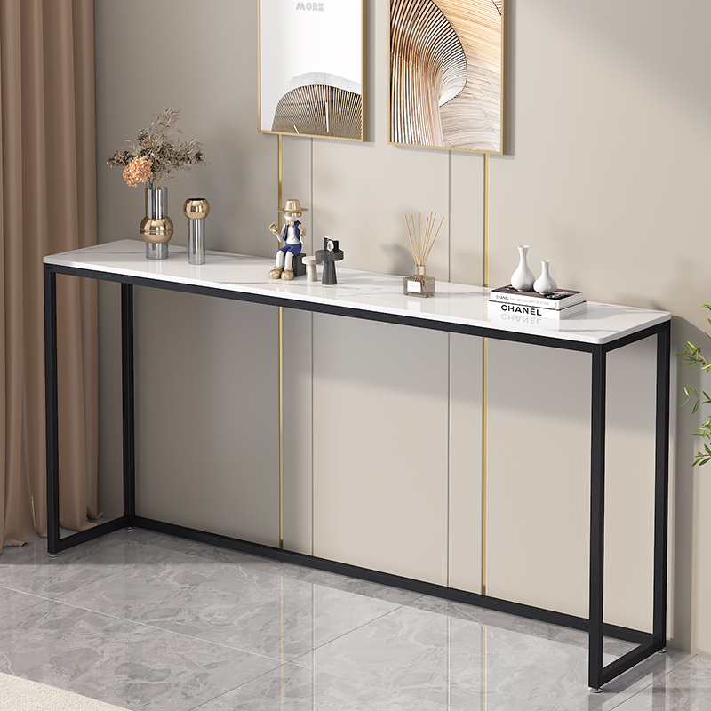 岩板玄关桌落地展示架轻奢沙发后暖气片置物架窄款客Y厅走廊吧台