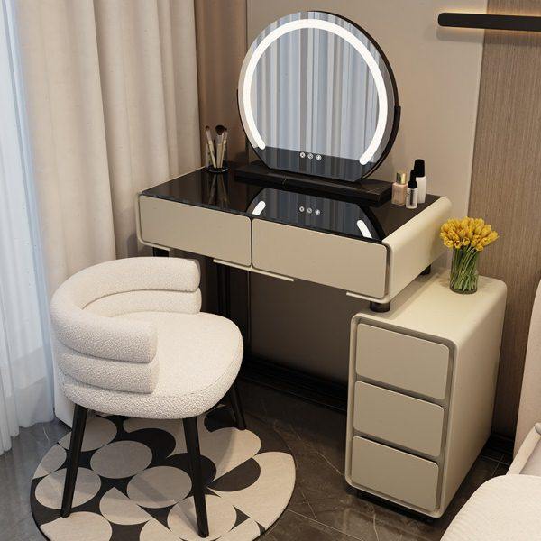 小户型梳妆台卧室60cm现代简约2024新款奶油风主卧斗柜一体化妆桌,住宅家具,梳妆台/桌,淘宝优惠券,粉丝福利购,淘宝优惠卷