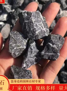 广东厂家黑色砾石灰砾石黑石子铺路碎石子水洗石庭院枯山水造景石