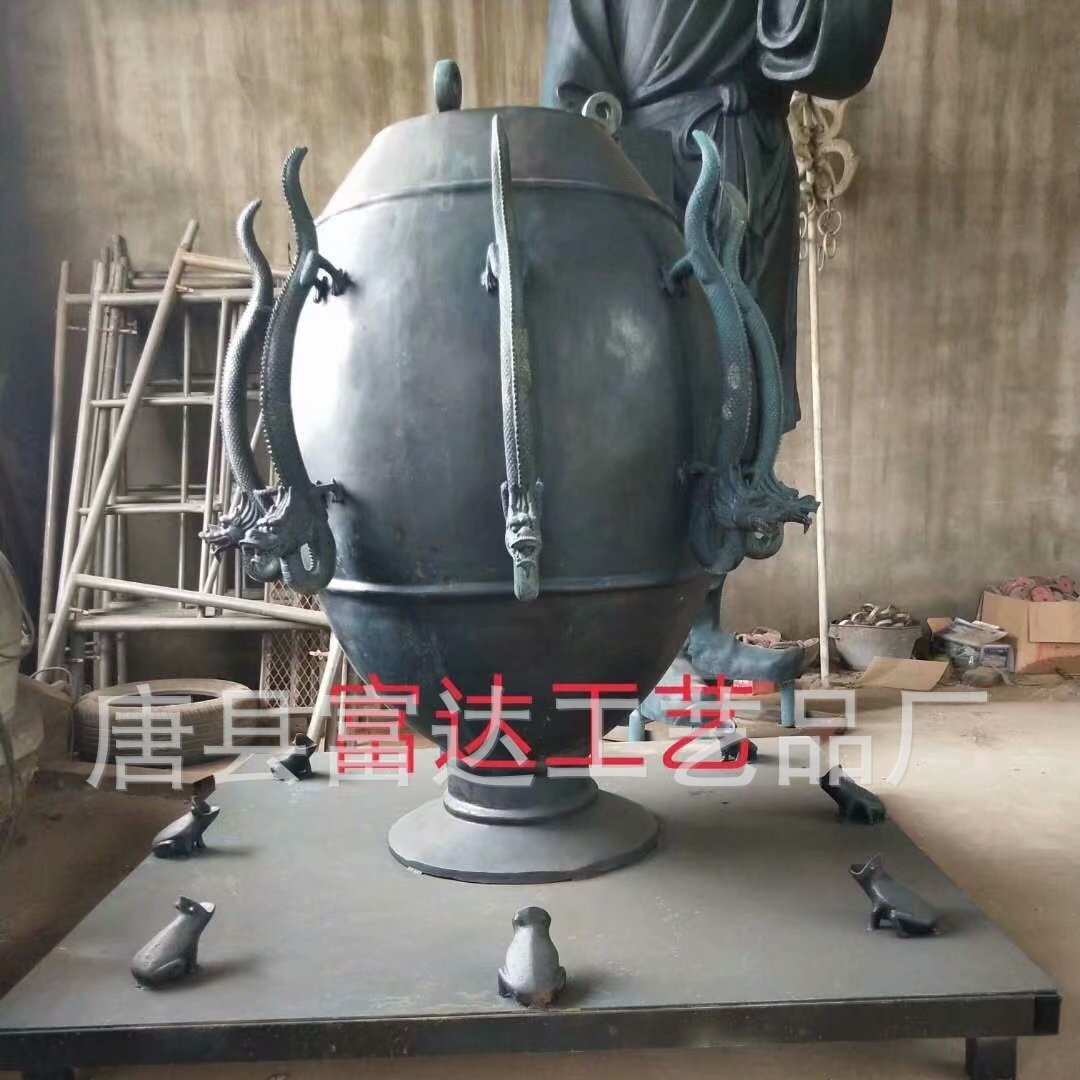 地动仪张衡浑天仪四大发明喷泉天壶中式榫卯结构铸造大型金属雕塑