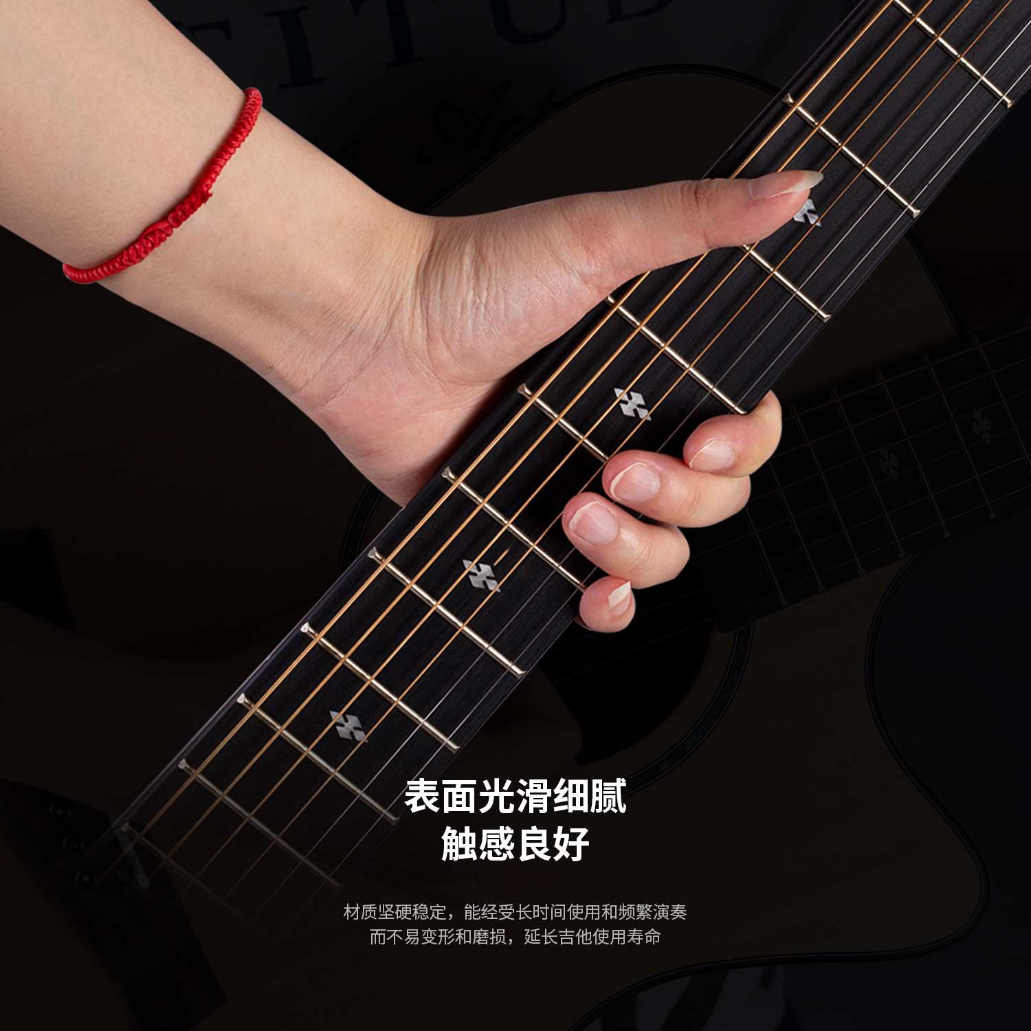 41寸民谣吉他guitar 初学哑光云杉木吉它单板缺角练习琴 厂家