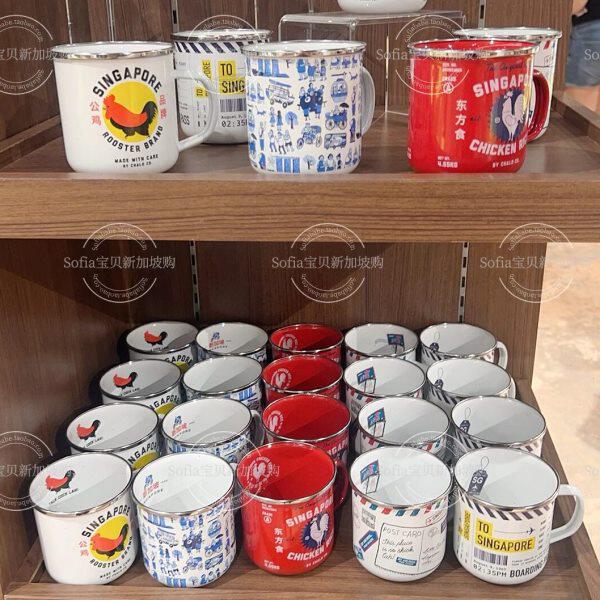 现货新加坡本土礼品手信Mandai动物园特色搪瓷杯子复古老式茶缸杯