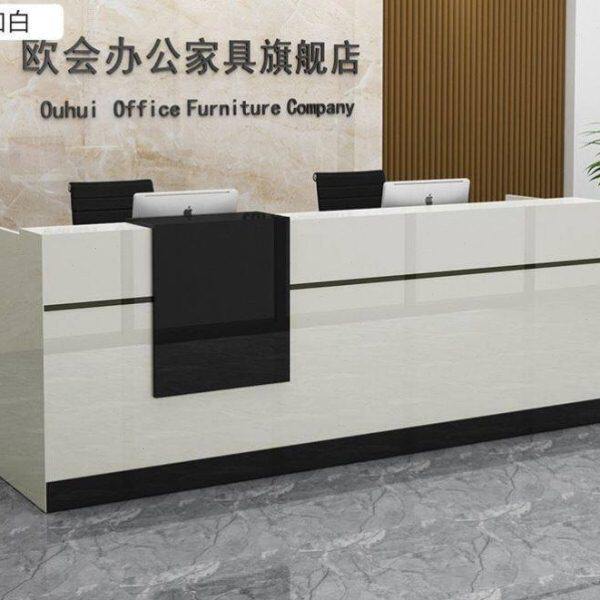 前台办公桌柜台收银台接待台包邮简约现代迎宾台咨询台烤漆前台