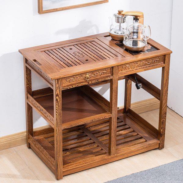 鸡翅木移动茶车带轮乌金石茶台茶水柜烧水壶一体餐边柜家用小茶桌,商业/办公家具,茶台/茶桌,淘宝优惠券,粉丝福利购,淘宝优惠卷