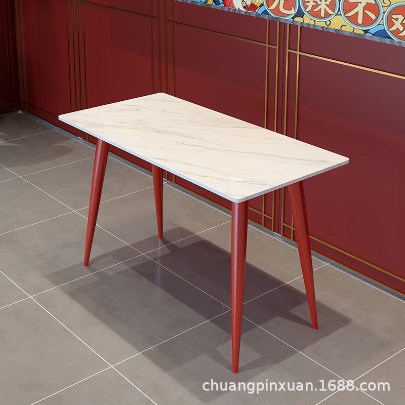 国潮风餐厅饭店烤鱼店卡座沙发烤肉串串火锅店湘菜馆红色桌椅组合