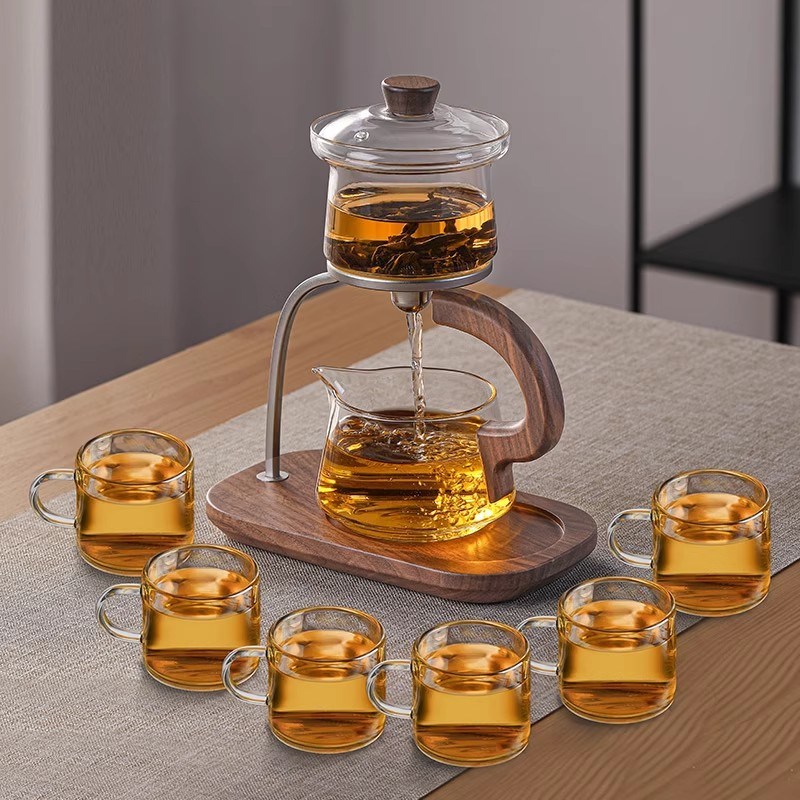 茶方圆懒人泡茶神器全自动磁吸泡茶杯壶茶水分离泡茶家用功夫茶具