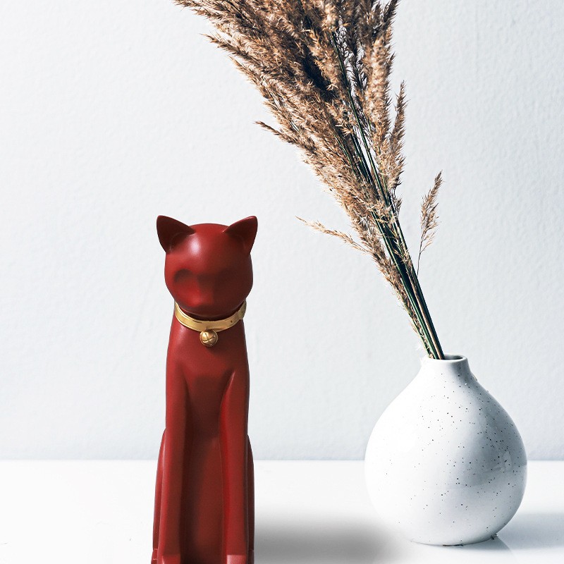 简约现代北欧创意猫鼠摆件家居轻奢客厅电视柜礼品软装饰书桌摆件