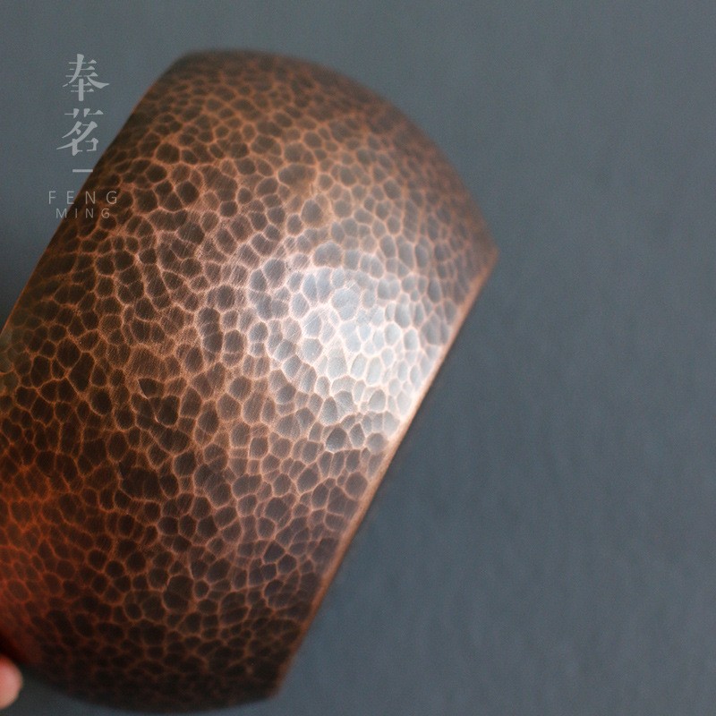 锤目纹茶洗紫铜茶洗 小号水洗茶碗笔洗 纯铜紫铜壶承茶具配件