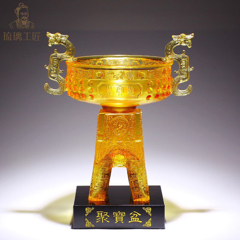琉璃貔貅招财摆件一对客厅财位家用办公室装饰品公司开业祝福礼物