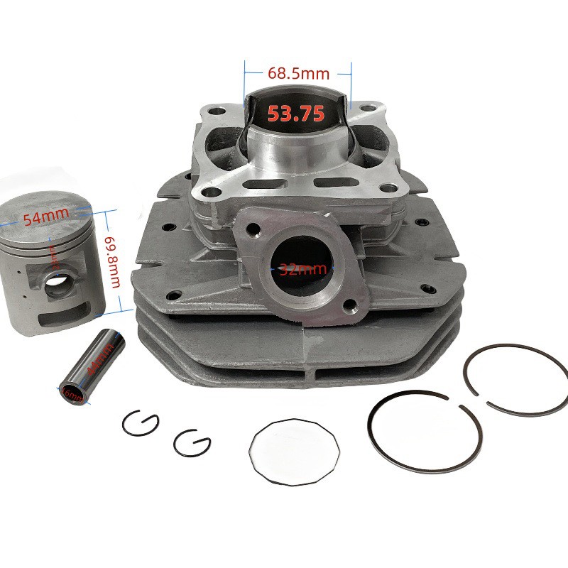 摩托车发动机配件气缸 适用 YAMAHA Y125Z Y125ZR活塞套缸53.75mm