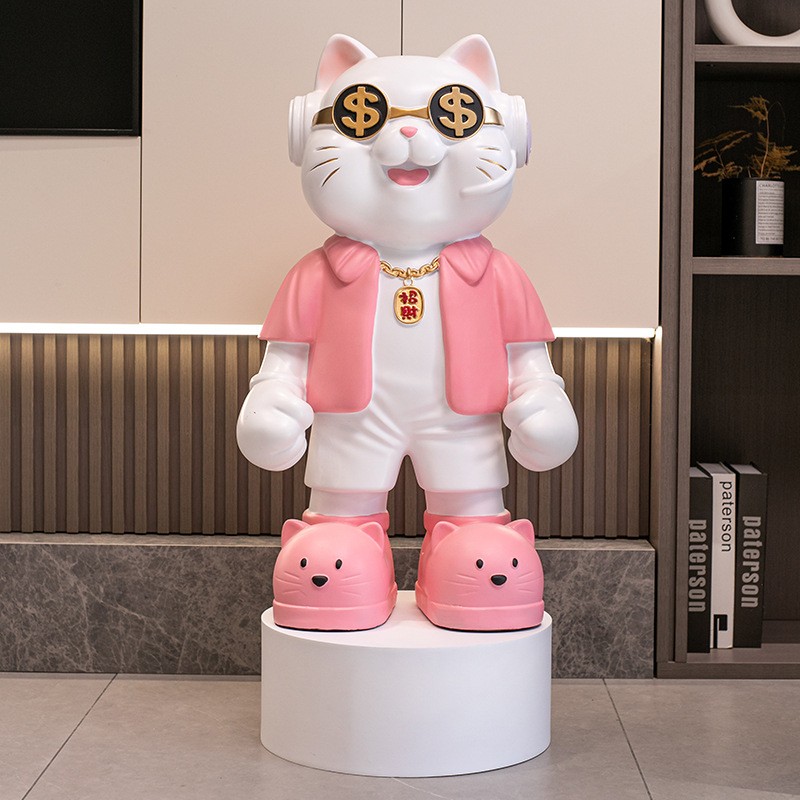 招财猫2025新款客厅大摆件店铺门店开业送礼家用旺宅收银台装饰品