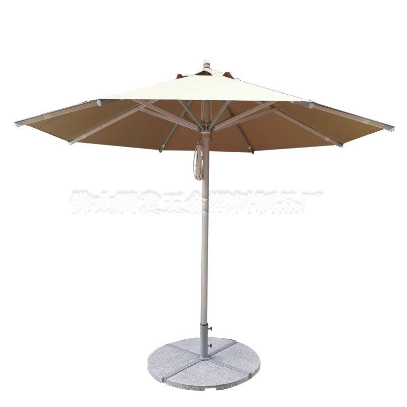 厂家供应户外遮阳伞保安岗亭伞3米商用咖啡厅圆形花园中柱伞